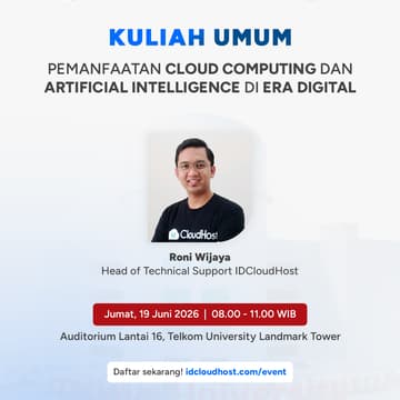 Cover Image for Kuliah Umum : Pemanfaatan Cloud Computing and Artificial Intelligence di Era Digital