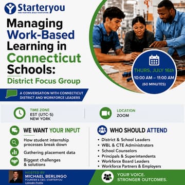 Cover Image for Managing Work-Based Learning in Connecticut Schools: District Focus Group