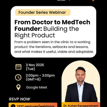Cover Image for From Doctor to MedTech Founder: Building the Right Product