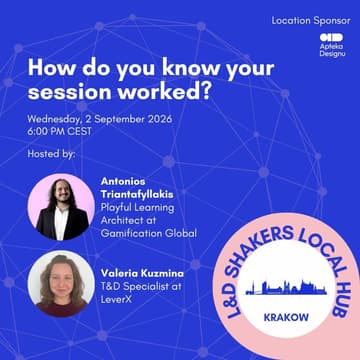 Cover Image for Local Hub Krakow: How do you know your session worked?