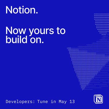 Cover Image for Notion Developer Platform Launch Watchparty