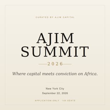 Cover Image for Ajim Summit 2026 | Where capital meets conviction on Africa