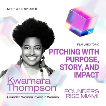 Cover Image for Pitching with Purpose, Story, and Impact with Kwamara Thompson