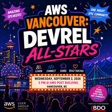 Cover Image for AWS Vancouver: DevRel All-Stars