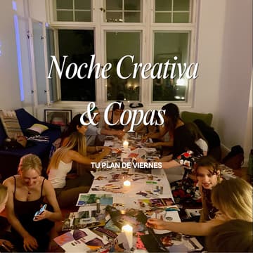 Cover Image for Noche Creativa & Copas 🌙🎨🍷