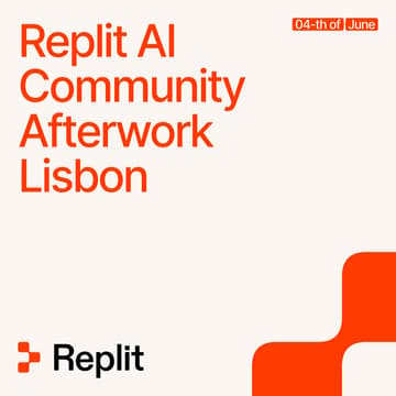 Cover Image for Replit AI Community Afterwork Lisbon