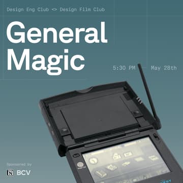 Cover Image for design eng club x design film club : general magic screening