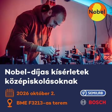 Cover Image for Nobel-díjas kísérletek 2026 - regisztráció az első péntek délutáni alkalomra (október 2.)