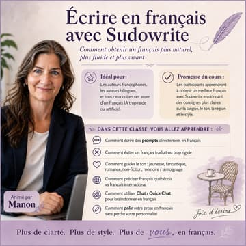 Cover Image for Écrire en français avec Sudowrite