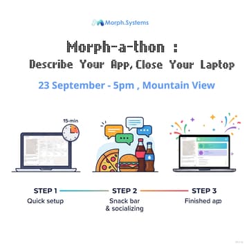 Cover Image for Morph-A-Thon: Describe Your App, Close Your Laptop