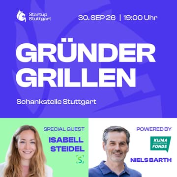 Cover Image for Gründergrillen September powered by Stuttgarter Klima-Innovationsfonds