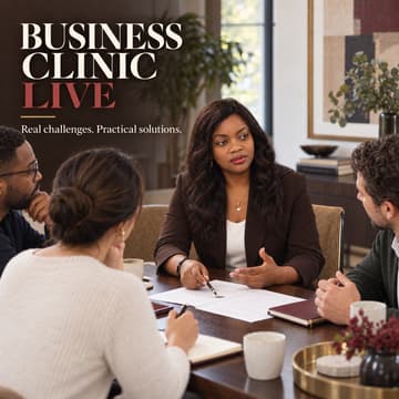 Cover Image for Business Clinic Live: Diagnose What’s Holding Your Business Back