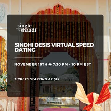 Cover Image for Sindhi Desis Virtual Speed Dating