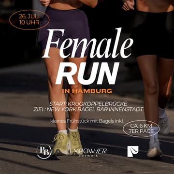 Cover Image for Female Run mit EmpowHer Network, New York Bagel Bar & Pace and Silhouettes