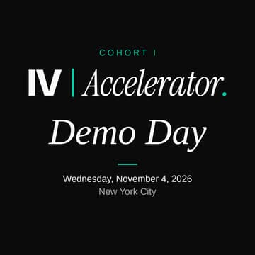Cover Image for IV Accelerator Demo Day | Cohort I