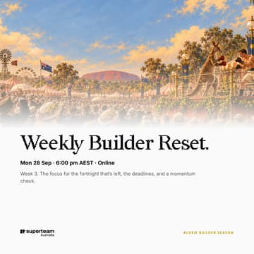 Cover Image for Weekly Builder Reset — Week 3