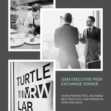 Cover Image for OEM Executive Peer Exchange Dinner