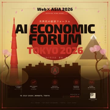 Cover Image for AI ECONOMIC FORUM, TOKYO 2026 ⟡ Truth Intelligence Summit — Official Side Event of WebX Asia 2026 and Japan Blockchain Week (JBW) 2026