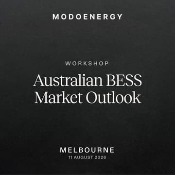 Cover Image for WORKSHOP: Australian BESS Market Outlook (MELBOURNE)