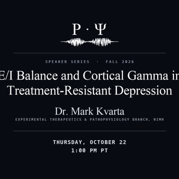 Cover Image for E/I Balance and Cortical Gamma in Treatment-Resistant Depression