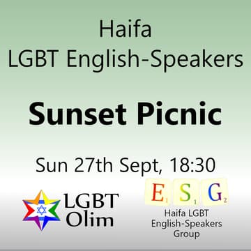 Cover Image for Haifa LGBT English-Speakers Sunset Picnic - Sun 27th Sept