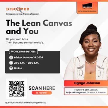 Cover Image for ETP Fall: The Lean Canvas and You