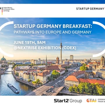 Cover Image for Startup Germany Breakfast: Pathways into Europe and Germany / 스타트업 독일 조찬행사: 독일 및 유럽 진출 전략
