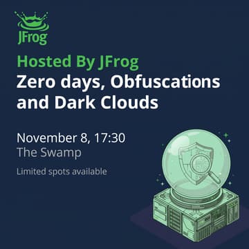 Cover Image for Zero days, Obfuscations and Dark Clouds - Security Research Meetup At The Swamp