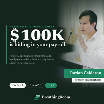 Cover Image for The $100K Hiding in Your Payroll: AI Agents for Founders