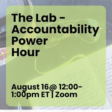 Cover Image for August Sunday Sessions | Accountability Power-Hour