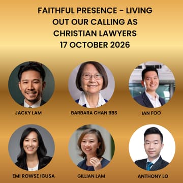 Cover Image for Hong Kong Gathering - "Faithful Presence: Living Out Our Calling as Christian Lawyers"