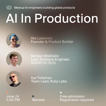Cover Image for Meetup "AI In Production"