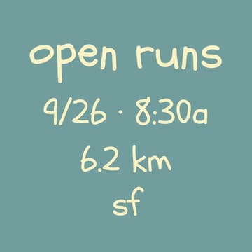 Cover Image for open runs