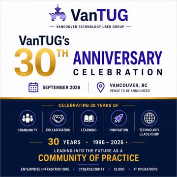 Cover Image for VanTUG's 30th Anniversary Celebration