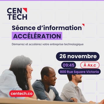 Cover Image for Séance d'information Accélération | PRÉSENTIEL