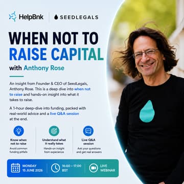 Cover Image for When Not To Raise Capital with Anthony Rose