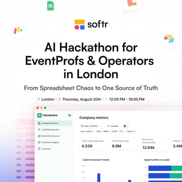 Cover Image for AI Hackathon for EventProfs & Event Operators in London with Softr
