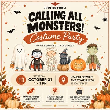 Cover Image for Monster Mash Family Costume Party