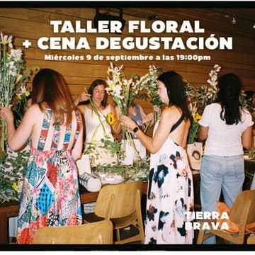 Cover Image for Taller floral + cena