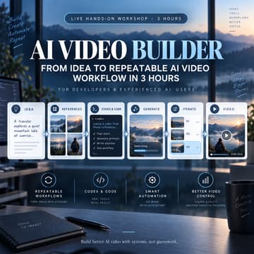 Cover Image for AI Video Builder: From Idea to Repeatable AI Video Production Workflow in 3 Hours