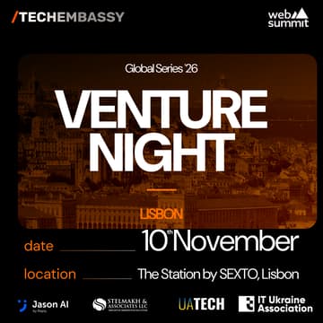 Cover Image for Venture Night@Web Summit Lisbon 2026 – The Ultimate Startup & Investor Experience!