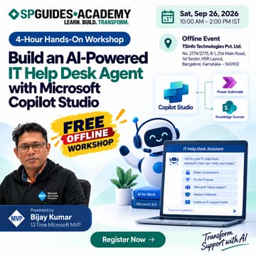 Cover Image for Build an AI-Powered IT Help Desk Agent with Microsoft Copilot Studio