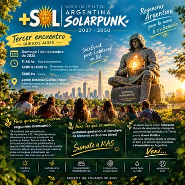 Cover Image for 🌞 Argentina Solarpunk 2027 | #3 encuentro Buenos Aires🌱
