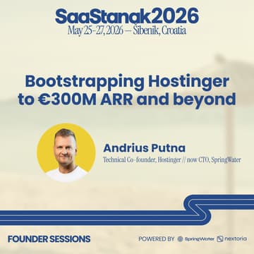 Cover Image for Founder Session: Bootstrapping Hostinger to €300M ARR and beyond w/ Andrius Putna