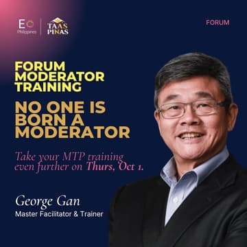 Cover Image for FORUM FESTIVAL: Moderator Training Program (MTP)