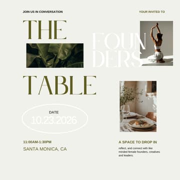 Cover Image for FOUNDERS TABLE- SEASONAL EDITION