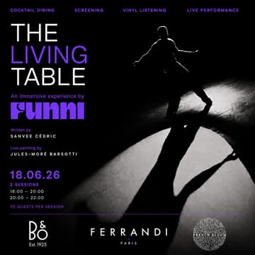Cover Image for THE LIVING TABLE. Movement. Sound. Painting. Gastronomy.