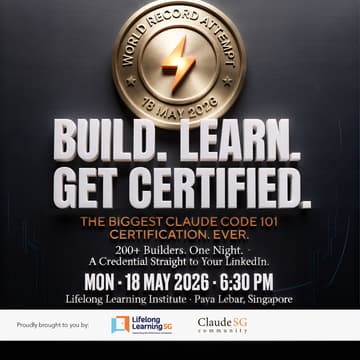 Cover Image for ClaudeSG #004: Build, Learn & Get Certified