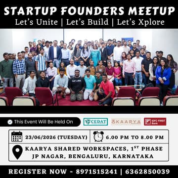 Cover Image for Startup Founders Meetup by CEDAT