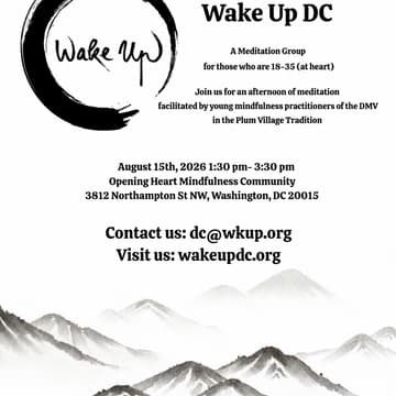 Cover Image for Wake Up DC Monthly Meditation